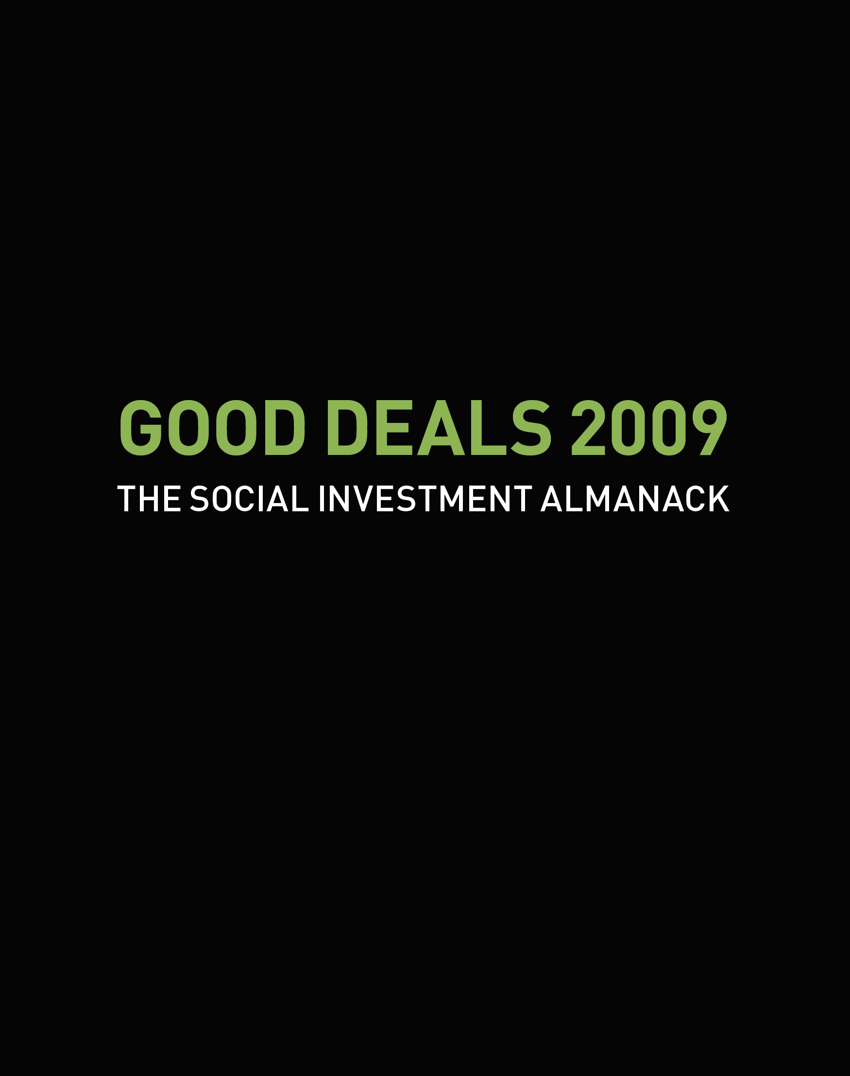The Social Investment Almanack The Social Enterprise Magazine